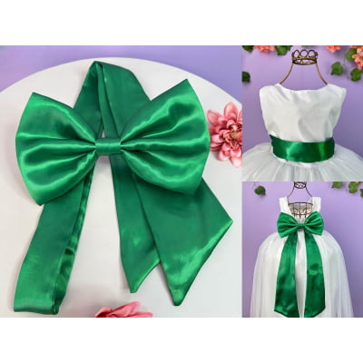 Faixa ajustável com Laço feitos de cetim várias cores para Vestidos 2