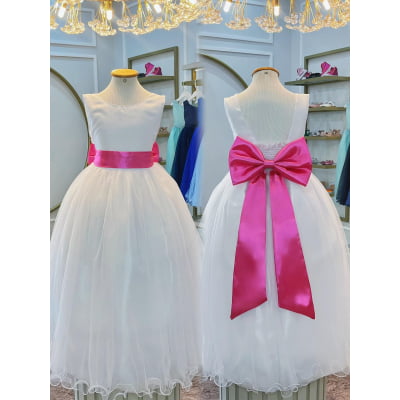 Faixa ajustável com Laço feitos de cetim várias cores para Vestidos 2
