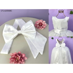 Faixa ajustável com Laço feitos de cetim várias cores para Vestidos