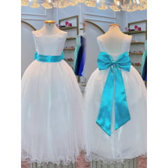 Faixa ajustável com Laço feitos de cetim várias cores para Vestidos