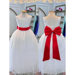 Faixa ajustável com Laço feitos de cetim várias cores para Vestidos