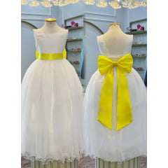 Faixa ajustável com Laço feitos de cetim várias cores para Vestidos