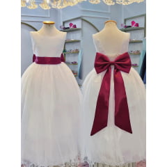 Faixa ajustável com Laço feitos de cetim várias cores para Vestidos