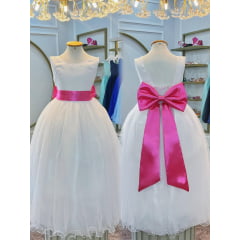 Faixa ajustável com Laço feitos de cetim várias cores para Vestidos