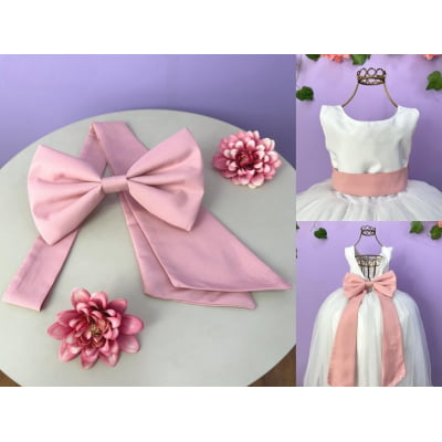 Faixa ajustável com Laço feitos de Poliéster para Vestidos várias cores 1