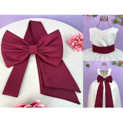 Faixa ajustável com Laço feitos de Poliéster para Vestidos várias cores 1