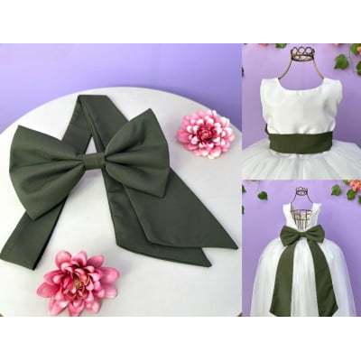 Faixa ajustável com Laço feitos de Poliéster para Vestidos várias cores 1