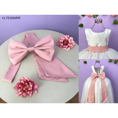 Faixa ajustável com Laço feitos de Poliéster várias cores para Vestidos