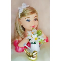 Faixinha de Cabelo Bebê Branco Com Pérolas Fofura