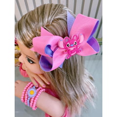 1 Kit Laço e Pulseira Infantil da Lilo Angel e Stitch Festas
