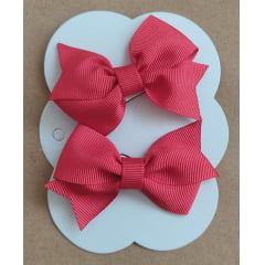 Kit de Dois Laço Baby Infantil Vermelho Nó Bico de Pato