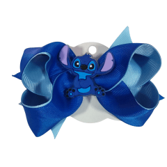 Laço Infantil Azul da Lilo e Stitch Angel Festas Luxo