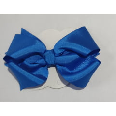 Laço Infantil Azul Royal Nó e Bico de Pato