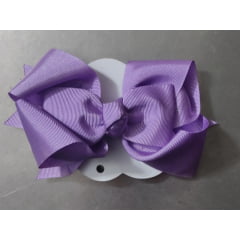 Laço Infantil Lilás com Nó Bico de Pato