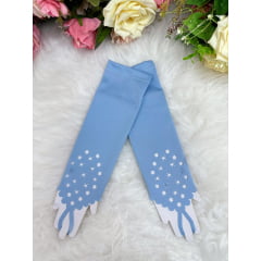 Luva Infantil Azul Claro Luxo Tamanho Único