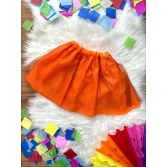 Saia de Tule Infantil Coloridos Com Glitter e Leds