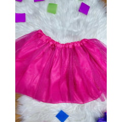 Saia de Tule Infantil Coloridos Com Glitter e Leds