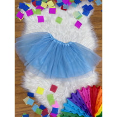 Saia de Tule Infantil Coloridos Com Glitter e Leds