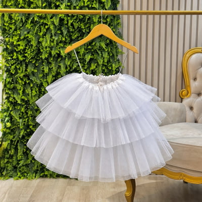 Saiote De Armação Vestidos Longos Anaguá Tule Com Forro Gg