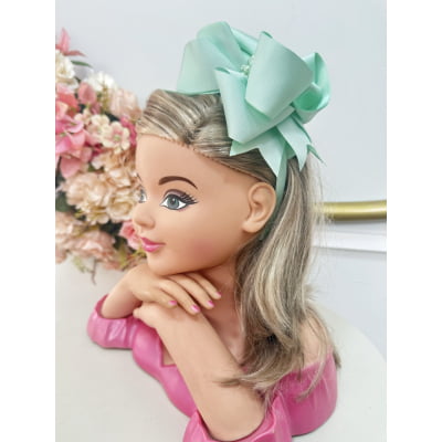 Tiara Infantil Verde Claro Maxx Nó Com Pérolas Luxo Tiara Infantil Verde Claro Maxx Nó Com Pérolas Luxo