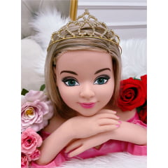 Coroa Infantil Princesa Coração Strass Super Luxo