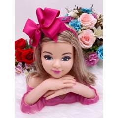 Tiara Infantil 2 em 1 (Tiara e Bico de Pato) Pink