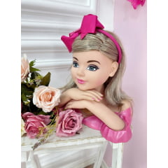 Tiara Infantil da Barbie Pink Com Nó Luxo