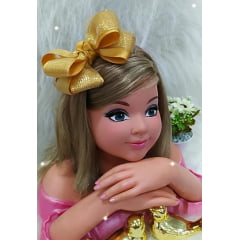 Tiara Infantil Dourada Luxo Princesas