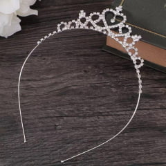 Tiara Infantil Princesa Strass Super Luxo
