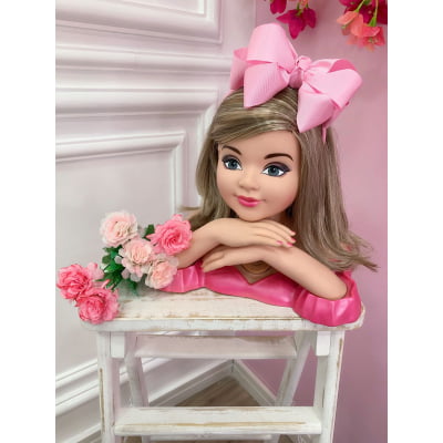 Tiara Infantil Rosa Maxx Nó Luxo