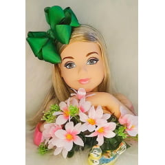 Tiara Infantil Verde Maxx Nó Luxo