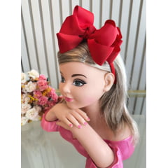 Tiara Infantil Vermelho Maxx Nó