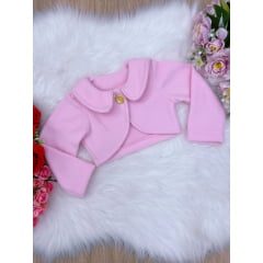 Bolero Infantil Rosa Bebê Soft Luxo