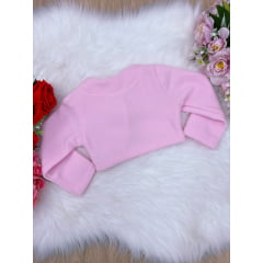 Bolero Infantil Rosa Bebê Soft Luxo