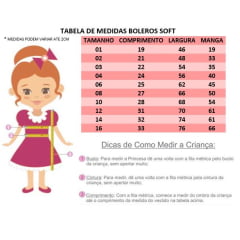 Bolero Infantil Rosa Bebê Soft Luxo