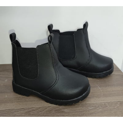 Botinha Infantil Preta Com Elastico Botinha Infantil Preta Com Elastico