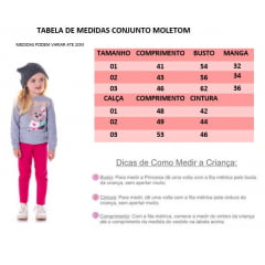 Conjunto Blusa Moletom Infantil Azul M. Calça Legging Rosa