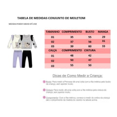 Conjunto de Moletom Blusa Off White Calça Lilás Meu Ursinho
