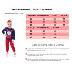 Conjunto Moletom Infantil Blusa Azul Marinho Calça Vermelha