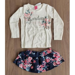 Conjunto Moleton Meninas Infantil I Love Flower