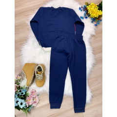 Conjunto de Moletom Blusa e Calça Azul Marinho NYC
