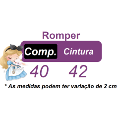 Romper Alice no Pais das Maravilhas Azul Glitter Festas Luxo