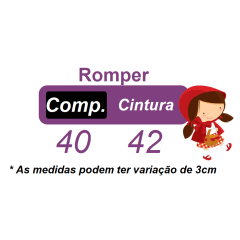 Romper Chapeuzinho Vermelho Com Capa Festas Luxo