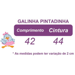 Romper da Galinha Pintadinha Rosa Com Laço Luxo