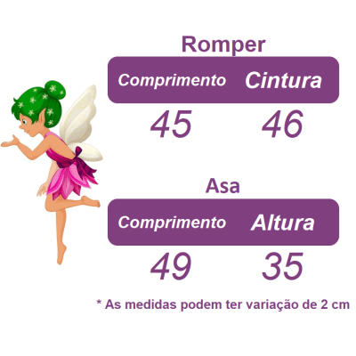 Romper Jardim Encantado Com Asa Lilás Luxo