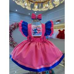 Romper Stitch e Angel Saia Com Glitter Super Luxo