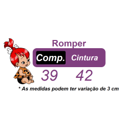 Romper Pedrita Flintstone Laranja Glitter Festas Luxo