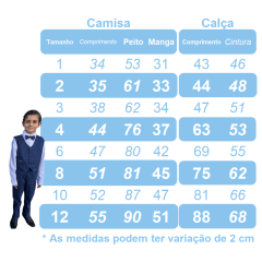 Conjunto Infantil Camisa Listrada Azul e Calça Bege Cinto