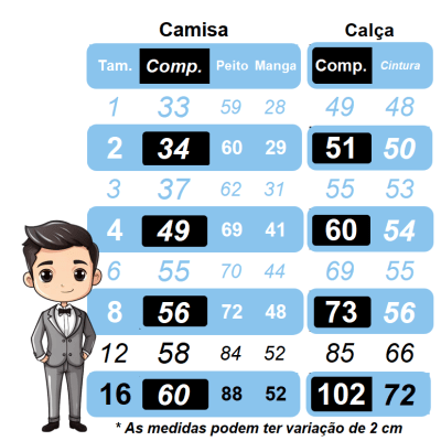 Conjunto Social Camisa Gravata Calça e Suspensório Caqui