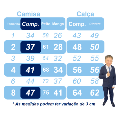 Conjunto Social Pajem Camisa Branca Calça e Susp. Preto